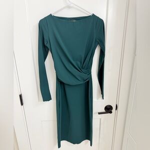 Chiara Boni Teal Long Sleeve Dress